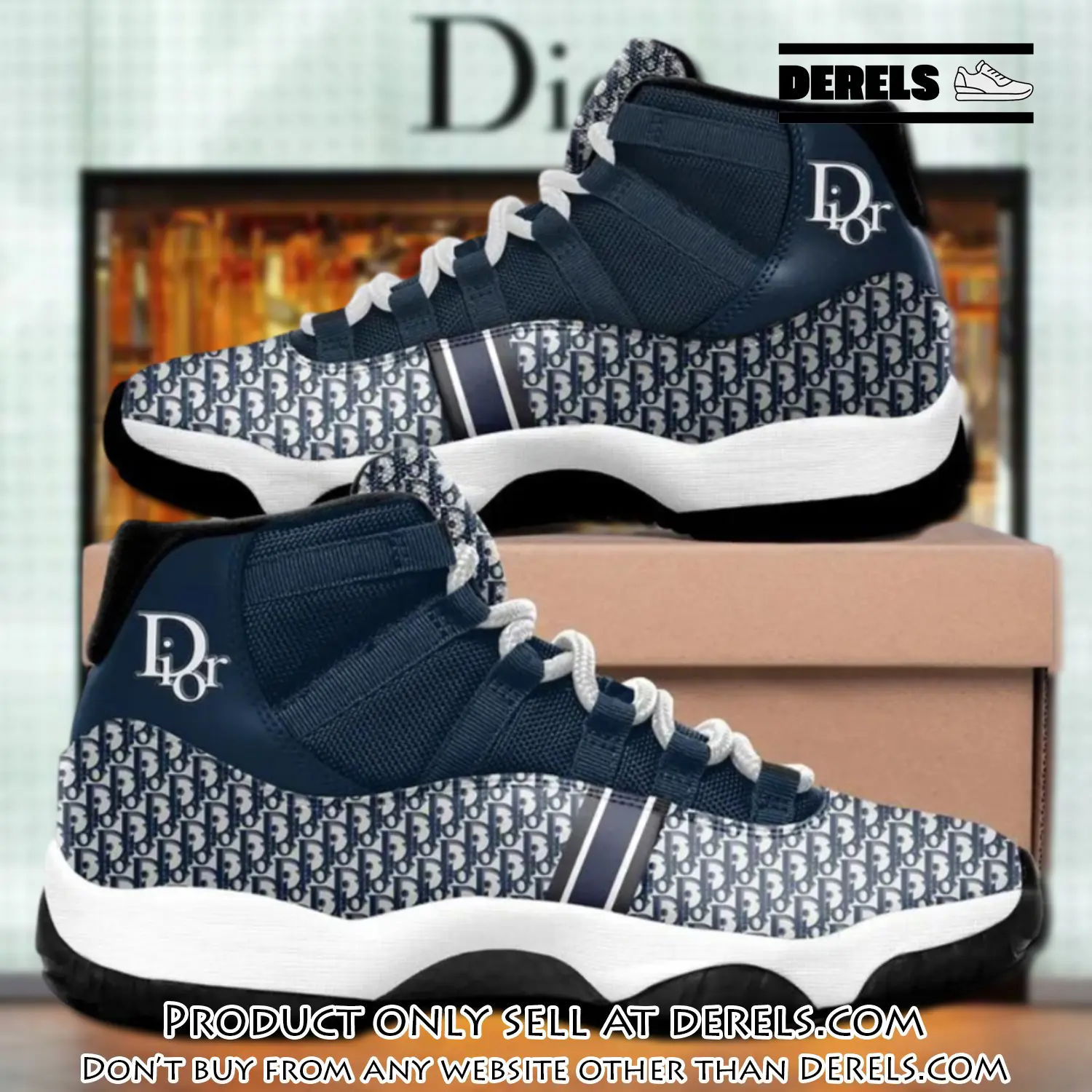 Dior luxury blue air jordan 11 shoes hot  dior sneakers gifts for men women dr0912465